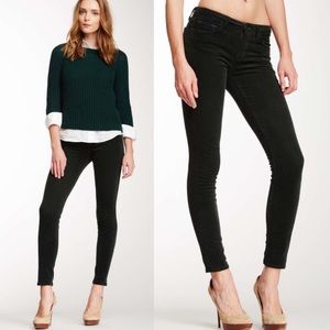 J Brand Skinny Leg Black Finewale Corduroy Skinny Jean 27